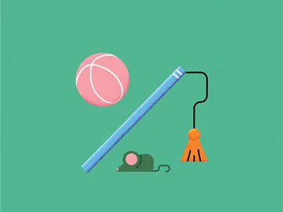 Pet toys. ball cat dog icon illustration mouse pet play supplies toy wand