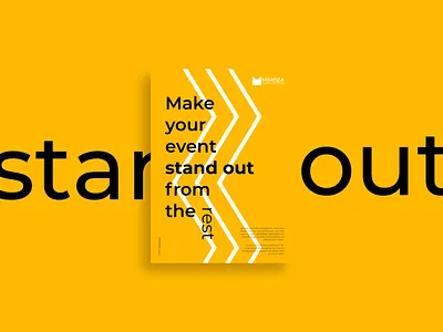 Creative poster brand identity branding design flat identity design logo minimal poster poster design vector