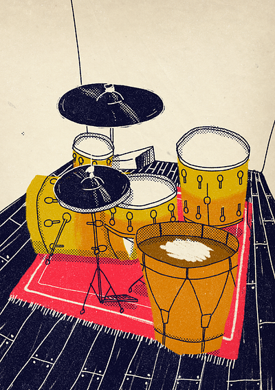 drumset drums illustration music photoshop