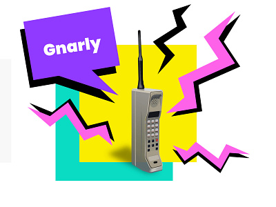 Gnarly 80s adobe illustrator illustration illustrator illustrator art telephone vector