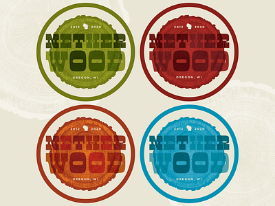 Netherwood Coasters branding coaster design dribbble manicotti newandnoteworthy retro type typography vector wisconsin