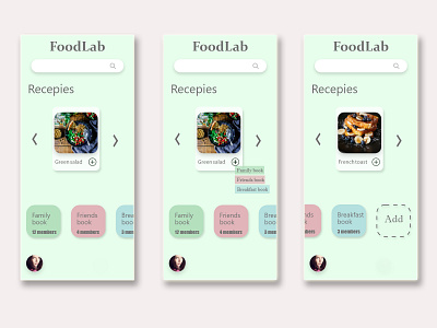 FoodLab android animation app design designer ios typography ui ux uiux web