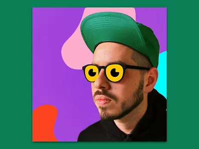 New Glasses animation cartoon character gif glasses illustration paper art paper craft photography portrait