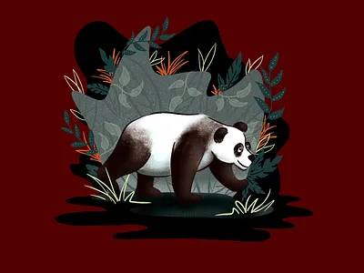 Panda Exploration digital illustration digital painting digitalart drawing illustration illustration art illustrator procreate sketching