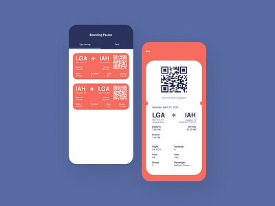 Boarding Pass 100 days of ui 100daysofui airline airport boarding pass daily ui daily ui challenge dailyui dailyuichallenge mobile app mobile ui travel ui design