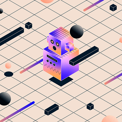 Isometric Roboto adobe illustrator after effects animation graphic motion illustraion illustration art isometric isometric art isometric design isometric illustration loop loop animation looping looping animation robot robot illustration