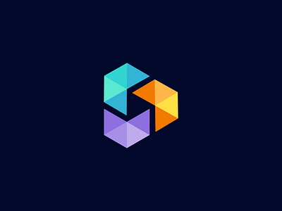 play icon + hexa play logo design 2d abstract branding design colorful logo designers entertainmen flat hexa icon logo design logo mark media modern play play button logo play icon real state logo sound soundwave symble