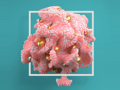 Growing Coral 3d 3d animation animation cgi design effects particle portland