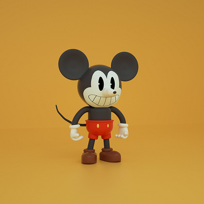 Mickey Mouse 3d character character design cinema 4d cute disney illustration kawaii mickey mouse render walt disney