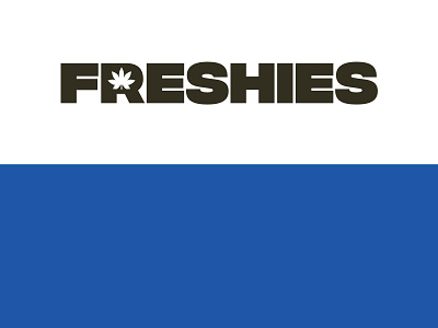 Freshies Logo block bold brand identity branding branding design cannabis cannabis branding cannabis design cannabis logo color colorful logo logotype mod modern weed