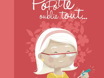 mamie popotte Book cover album book book cover grandma illustration kid