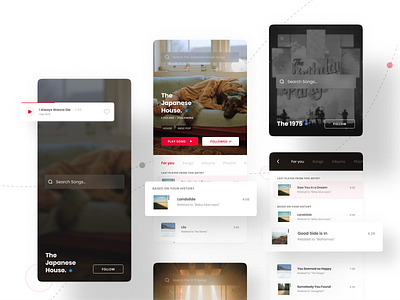 iTunes exploration app design interaction layout micro interaction mobile mobile app mobile ui music music app ui user inteface