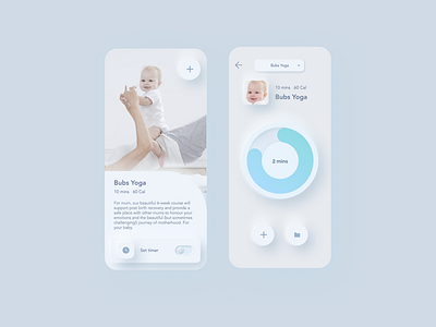 Bubs app concept skeunomorphism ui userinterface uxui