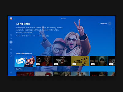 Movix / Movies design movie app sergey valenda smart tv tv app tvos ui ux