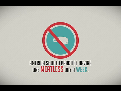 Meatless Monday animation clean creative direction dataviz illustration motion design motion graphic storytelling typography