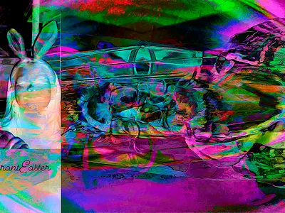 QUARANTEASTER 2020 2020 3d abstract candy covid19 digitalart easter ericfickes jesus quarantine