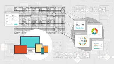 Blog illustration dashboard illustration spreadsheets