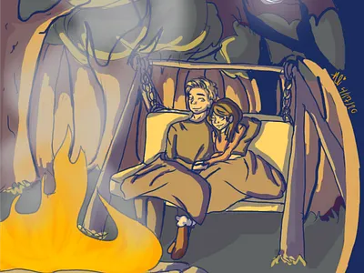 Cherish Even The Coldest Nights love illustration