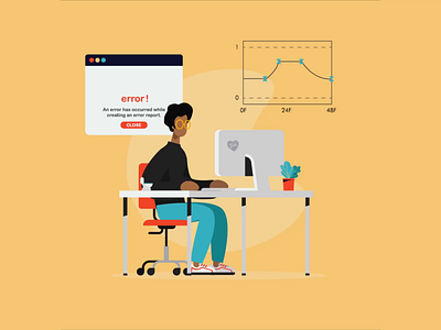 Motion Designer - graph animation design flat illustration motiongraphics vector