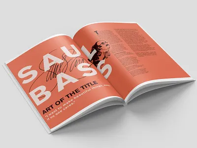 Saul Bass Magazine Spread editorial design editorial layout magazine magazine design saul bass