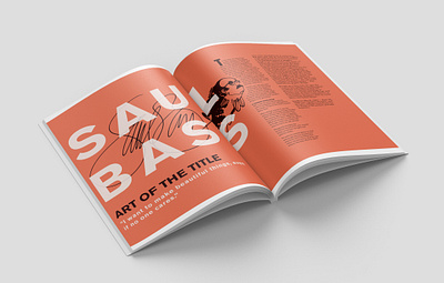 Saul Bass Magazine Spread editorial design editorial layout magazine magazine design saul bass