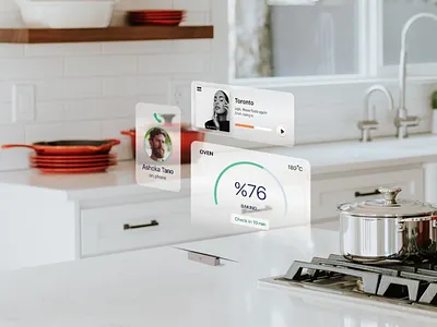 AR tool idea for kitchen ai app ar augmented augmented reality design minimal product style ui ux vr