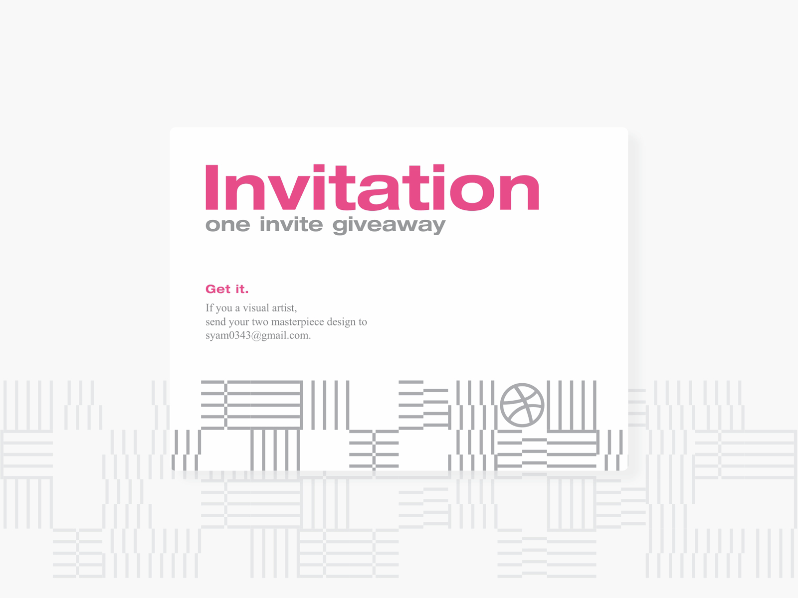 invitation composition design dribbble flat graphicdesign invitation pattern