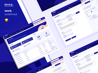 Work Management Application Design app application business dashboard design system icons management uidesign user interface ux wireframe work