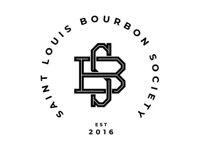 STL Bourbon Society Secondary Emblem Style 3 brand branding community design identity illustration logo