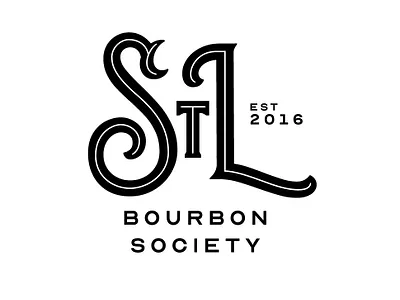 STL Bourbon Society Secondary Emblem Style1 adventure brand branding community design identity illustration logo