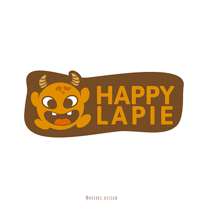 Happy Lapie - Cute monster Logo branding cute monster design icon illustration logo monster vector