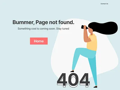 404 Page Design Concept app branding design designer icon illustration interface landing layout logo page typography ui uidesign ux vector web webdesign website