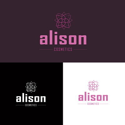 Alison Cosmetics Logo Concept | Logocore Day 1st Challenge brand design cosmetics design illustration logo