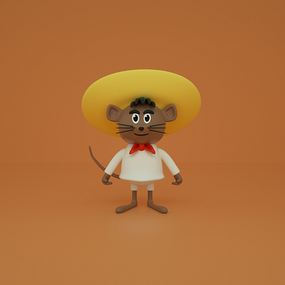 Speedy Gonzalez 3d character character design cinema 4d cute illustration kawaii render speedy gonzales