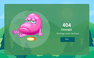 404 Error Page dailyui ui