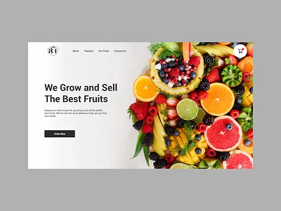 UI Inspiration for Fruits Landing Page design inspiration ui ui ux ui design uidesign uiinspiration uiux uiux design uiuxdesign uiuxsupply web web design webdesign