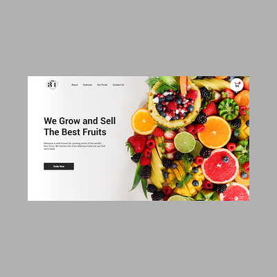 UI Inspiration for Fruits Landing Page design inspiration ui ui ux ui design uidesign uiinspiration uiux uiux design uiuxdesign uiuxsupply web web design webdesign