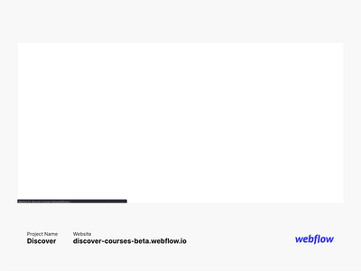 Preview of discover on webflow branding cms debut design designer designer art front end development high fidelity icon landing design landing page popular ui user experience user interface ux web webflow website website design
