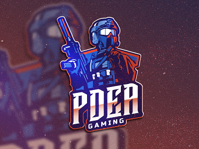 PDEA GAMING adobe illustrator adobe photoshop esport esport logo graphic design graphicdesign illustrator logo design mascot design mascot logo