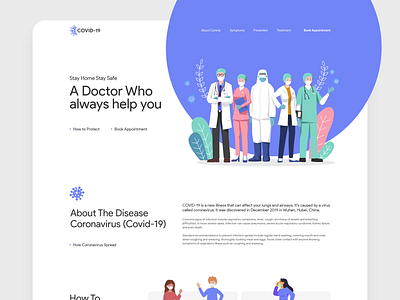 Covid 19 Landing Page clean ui corona virus coronavirus covid 19 covid19 creative homepage landing page minimal minimalist motion design product design typogaphy ui user experience design user interface design ux visual design web design website design