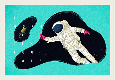 Hope colors design eco ecology green illustration leaf nature planet saved space world