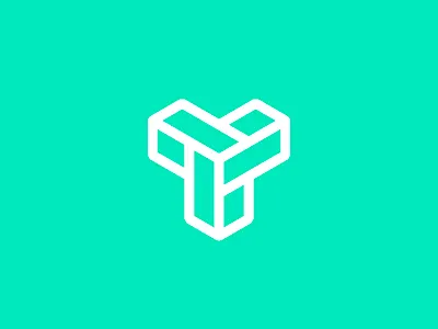 "T" logomark exploration branding flat icon logo minimal typography