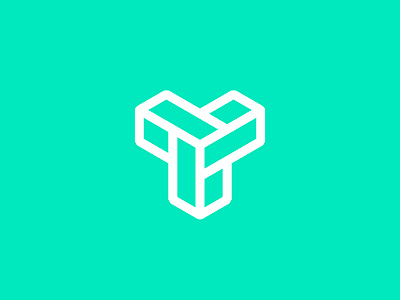"T" logomark exploration branding flat icon logo minimal typography