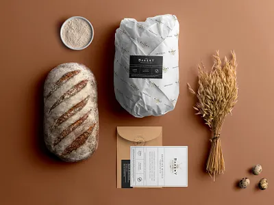 Bakery Branding Mockup Kit baguette bakehouse bakery brand branding bread bread shop bread store business card identity loaf logo mockup mockupcloud packaging pastry presentation psd stationery template