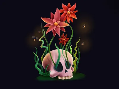 Life and death art artist artwork brush childrens book colors digitalart illustraion poster procreate