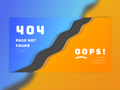 404 dark theme design flat minimal ui ux web website