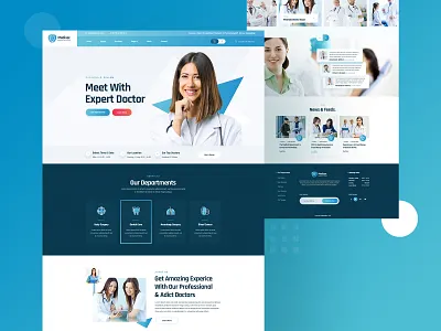 Medixer Medical Website Design branding clinic clinic website consultant corona covid 19 website family care landing page landingpage medical medical app medical care medical website medixer software ui ui design ux website