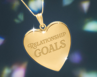 Relationship Goals - S3 - Church Message Series brand branding design church church message series feminine graphic design heart jewellery locket relationship relationship goals romance sermon series sparkles valentines valentines day