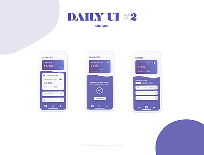 Dribbble dailyUI 2 app bank card daily 100 challenge dailyui mobile