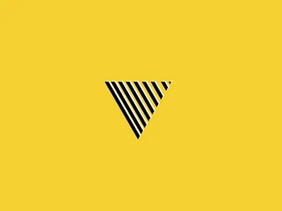 Daily logo challenge #4 one letter logo V adobe illustrator cc daily logo challenge illustrator logo stripes v yellow